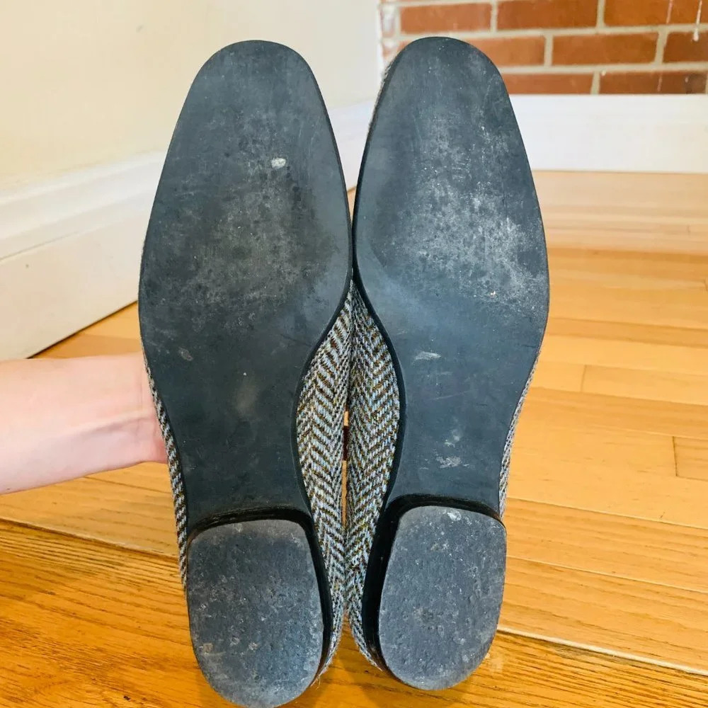 Cole Haan Collection Womens Tweed Loafer Size 9 Blue Brown Made in Italy - Picture 15 of 15